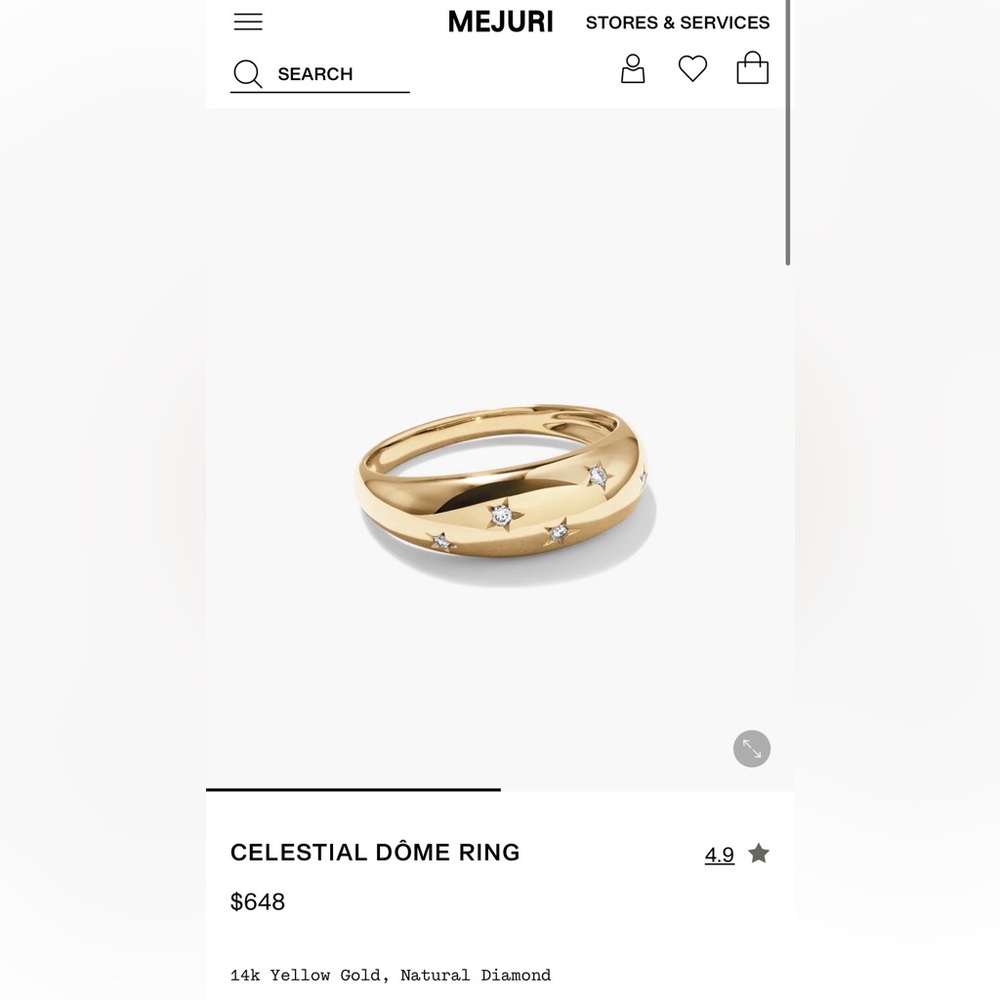 MEJURI CELESTIAL DÔME RING